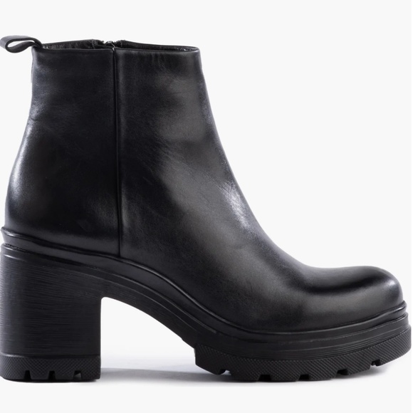 Black Platform Booties (Never worn) - Picture 1 of 3